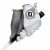 White/Grey : Gloves View