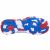 White/Blue/Red : Sole View