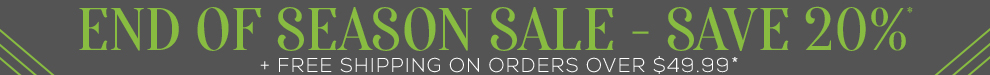 20% Off : End of Season 20% Off : End of Season